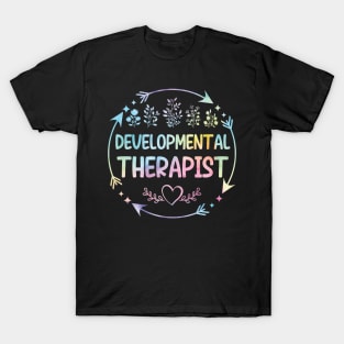 Developmental Therapist cute floral watercolor T-Shirt